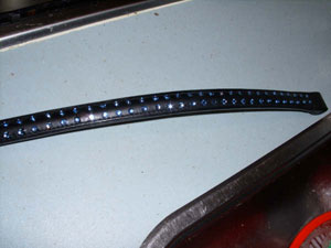 frontriem met swarovski steentjes